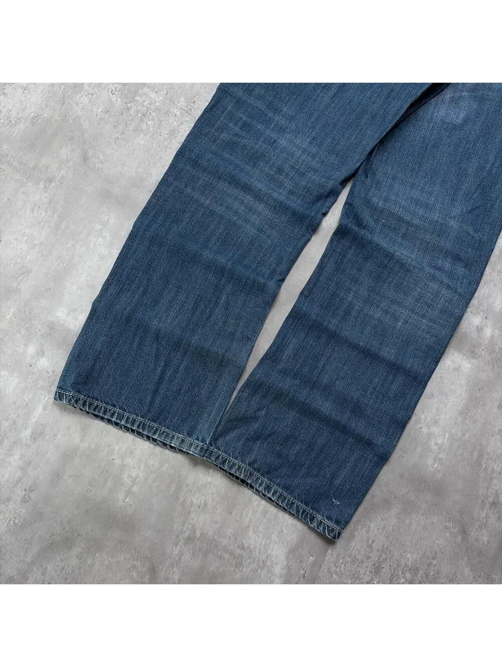 Y2K Blue Axel Grunge Gothic Baggy Skater Denim Jeans